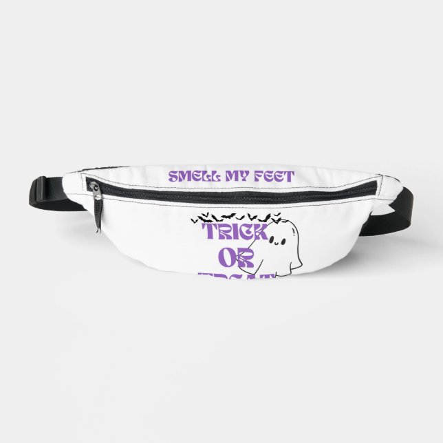 Spooky Fun Ghost Fanny Pack: "Trick or Treat, Smel Bauchtasche (Vorderseite)