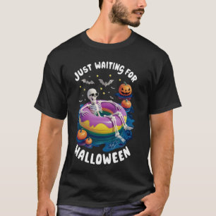 Spooky Fun Halloween Skelett gerade Gewartet für H T-Shirt