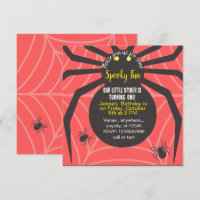 SPOOKY FUN SPIDER GEBURTSTAG CUSTOM EINLADUNG