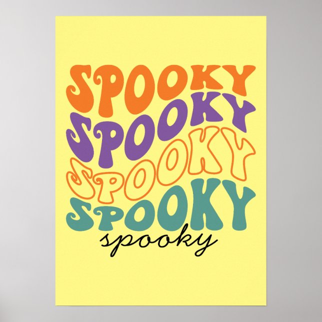 Spooky - Funny Halloween Poster (Vorne)