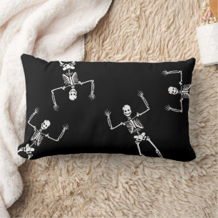Spooky Funny Skeletons Halloween Lendenkissen