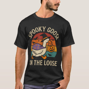 Spooky Gans auf dem losen Halloween T-Shirt
