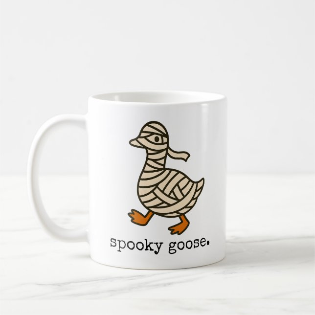 Spooky Gänse Tasse, Alberne Mama Kaffeetasse (Links)