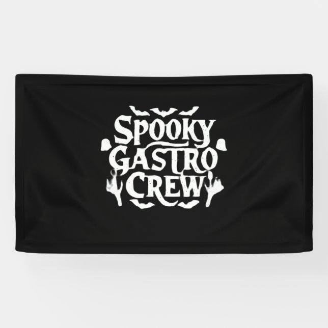 Spooky Gastro Crew Gastro Nurse Halloween Classic Banner (Horizontal)