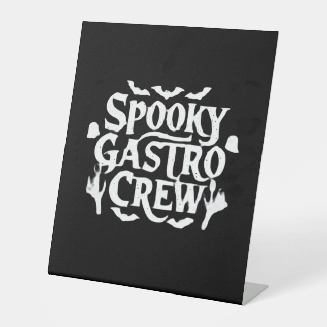 Spooky Gastro Crew Gastro Nurse Halloween Classic Sockelschild (Vorderseite)