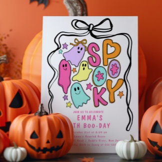 Spooky Geburtstag Halloween Geburtstag Einladung
