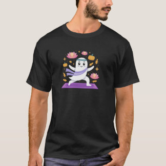 Spooky Geist vermittelnde Pose für Yoga Liebhaber T-Shirt