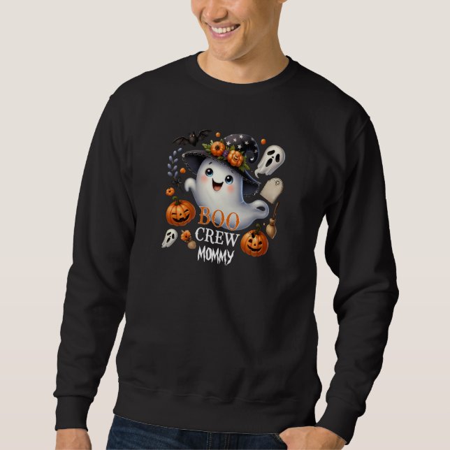 Spooky Ghost Boo Crew Halloween Sweatshirt (Vorderseite)