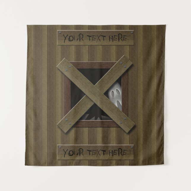 Spooky Ghost Boo Halloween Backdrop Props Wandteppich (Vorderseite)