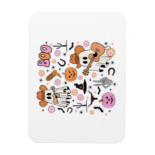 Spooky Ghost Cowboy Niedlich Halloween Boo Western Magnet