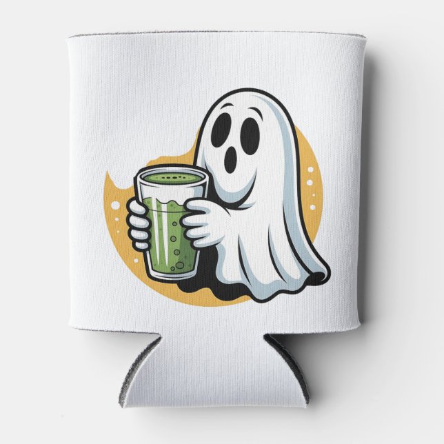 Spooky Ghost Drinks Matcha Halloween Dosenkühler (Vorderseite)