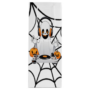 Spooky Ghost Gastgeschenk Tasche weiß zu Halloween Geschenktüte Für Weinflaschen