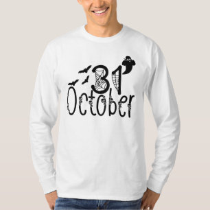 Spooky Ghost Halloween 31. Oktober T-Shirt