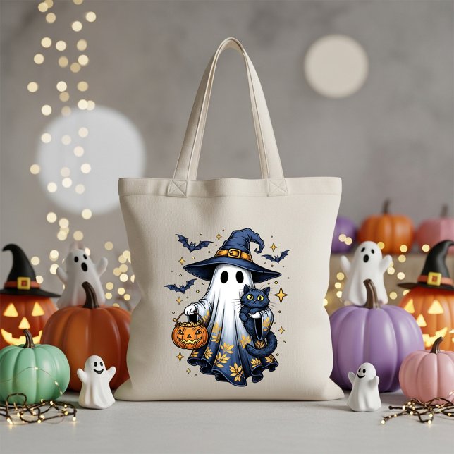 Spooky Ghost Halloween Candy Tote Bag Halloween Tragetasche (Von Creator hochgeladen)