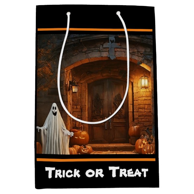 Spooky Ghost Halloween Collection Mittlere Geschenktüte (Vorderseite)