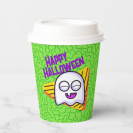 Spooky Ghost Halloween Cups - green Pappbecher