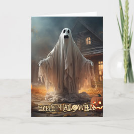 Spooky Ghost Halloween Feiertagskarte