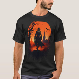 Spooky Ghost Halloween Hauntely Stylis T-Shirt