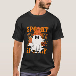 Spooky Ghost Halloween Kaffeedesign T-Shirt