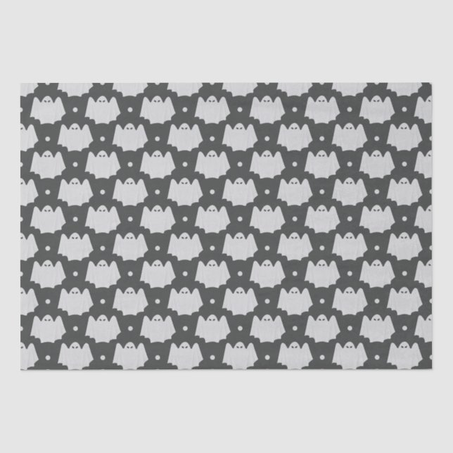 Spooky Ghost Halloween Seidenpapier (Vorderseite)