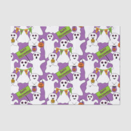 Spooky Ghost Halloween Seidenpapier