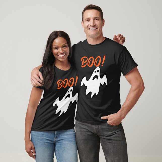 Spooky Ghost Halloween Shirt - Boo Costume T-Shirt (Unisex)