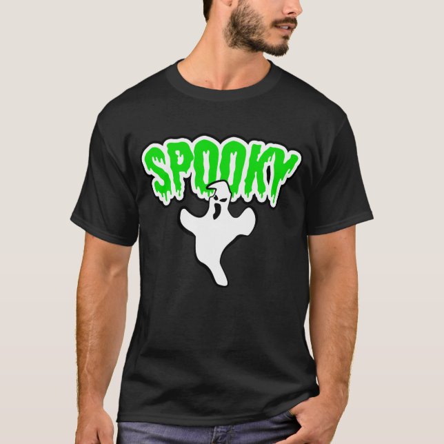 Spooky Ghost Halloween T-Shirt (Vorderseite)