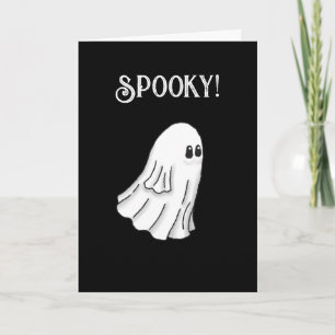 Spooky Ghost Happy Halloween Card Einladung