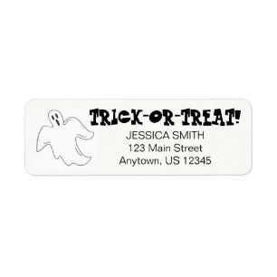Spooky Ghost Happy Halloween Trick oder Treat Cust