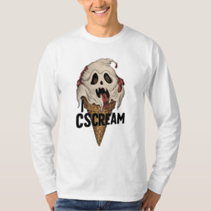 Spooky Ghost Ice Cream "I CSCREAM" T-Shirt