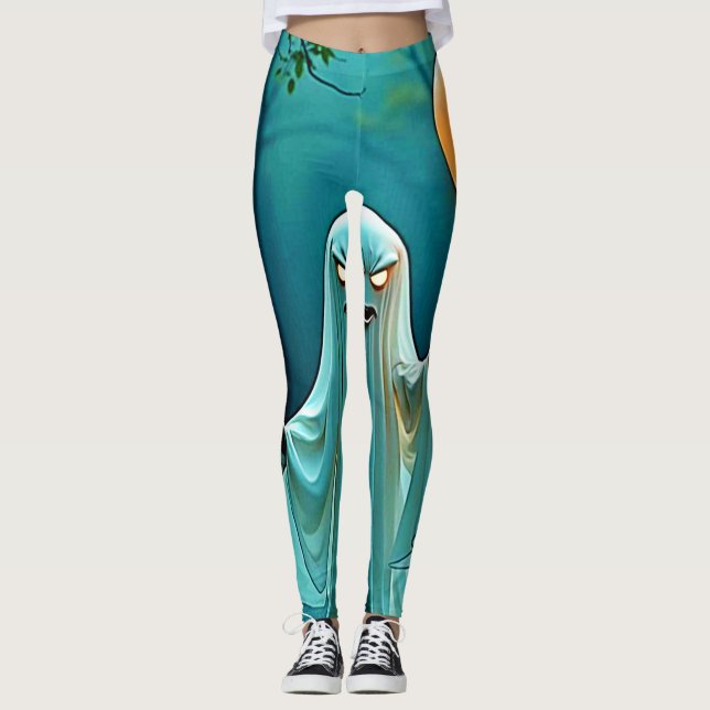Spooky Ghost mit Eerie Balloon Leggings (Vorderseite)