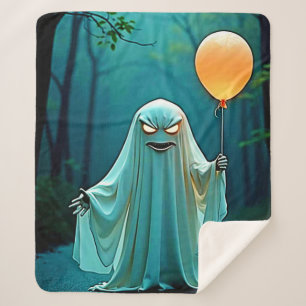 Spooky Ghost mit Eerie Balloon Sherpadecke