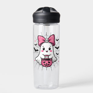 Spooky Ghost mit rosa Bauch Brustkrebs Bewusstsein Trinkflasche