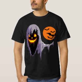 Spooky Ghost mit Vollmond T-Shirt