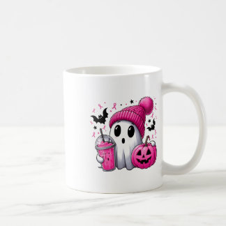 Spooky Ghost Pink Ribbon Pumpkin Brustkrebs Awa Kaffeetasse
