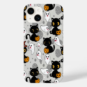 Spooky Ghost Pumpkin Paws Case-Mate iPhone 14 Hülle