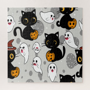 Spooky Ghost Pumpkin Paws Puzzle
