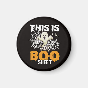 Spooky Ghost Pun Boo Blatt Halloween Magnet