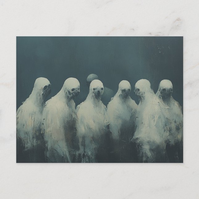 Spooky Ghosts Postkarte (Vorderseite)