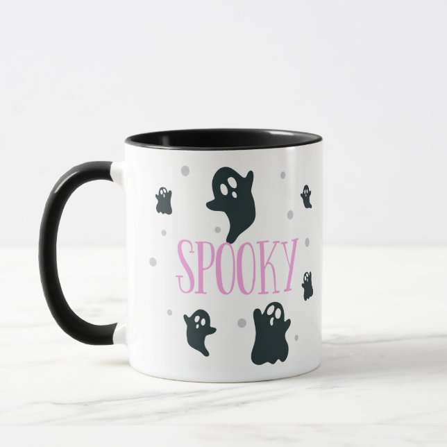 Spooky Ghosts Super Niedlich Halloween Tasse (Links)