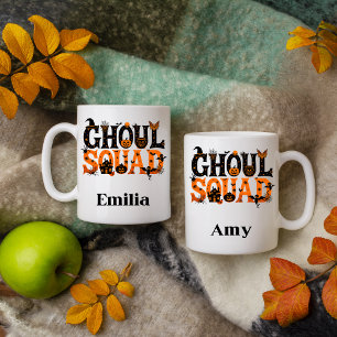 Spooky Ghoul Squad Individuelle Name Halloween Tasse