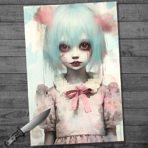 Spooky Girl 7 Decoupage Paper Seidenpapier