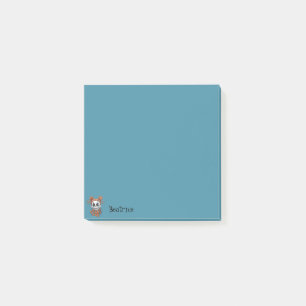 Spooky Girl Blue Post-it Klebezettel