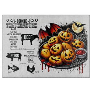 Spooky Glas Cutting Board für Halloween Küche Schneidebrett