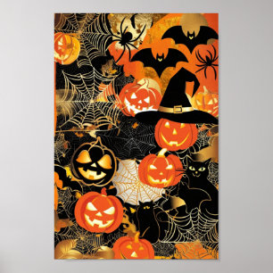 Spooky Glow: Kannst du den Zauber von Halloween sp Poster