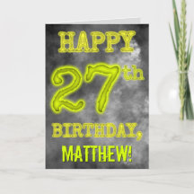 Spooky Glows Aura sehen "GLÜCKLICH 27. GEBURTSTAG"