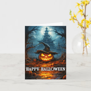 Spooky Glows Halloween Pumpkin Karte