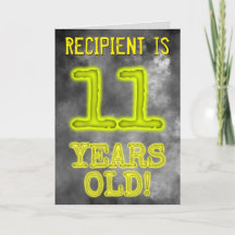 Spooky glühende Aura Look "11 JAHRE ALT!" + Name