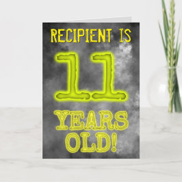 Spooky glühende Aura Look "11 JAHRE ALT!" + Name Karte