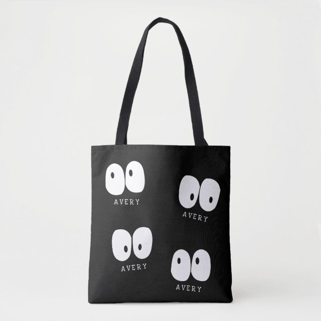 Spooky Googy Eye Modern Monogram Custom Halloween (Vorderseite)